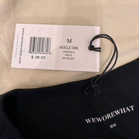 WeWoreWhat Muscle Tank in Black - Picture 6 of 7